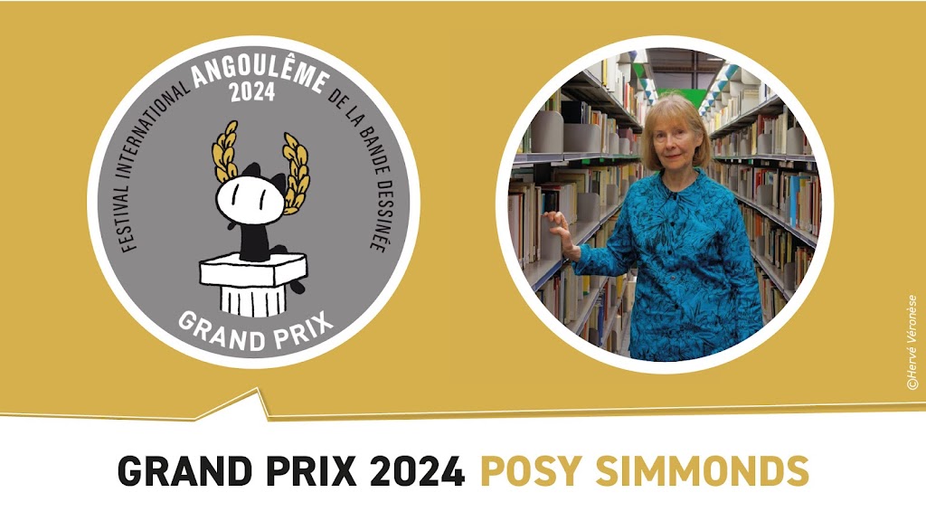 POSY SIMMONDS É A VENCEDORA DO GRANDE PRÊMIO 2024 DO FIBD DE ANGOULÊME